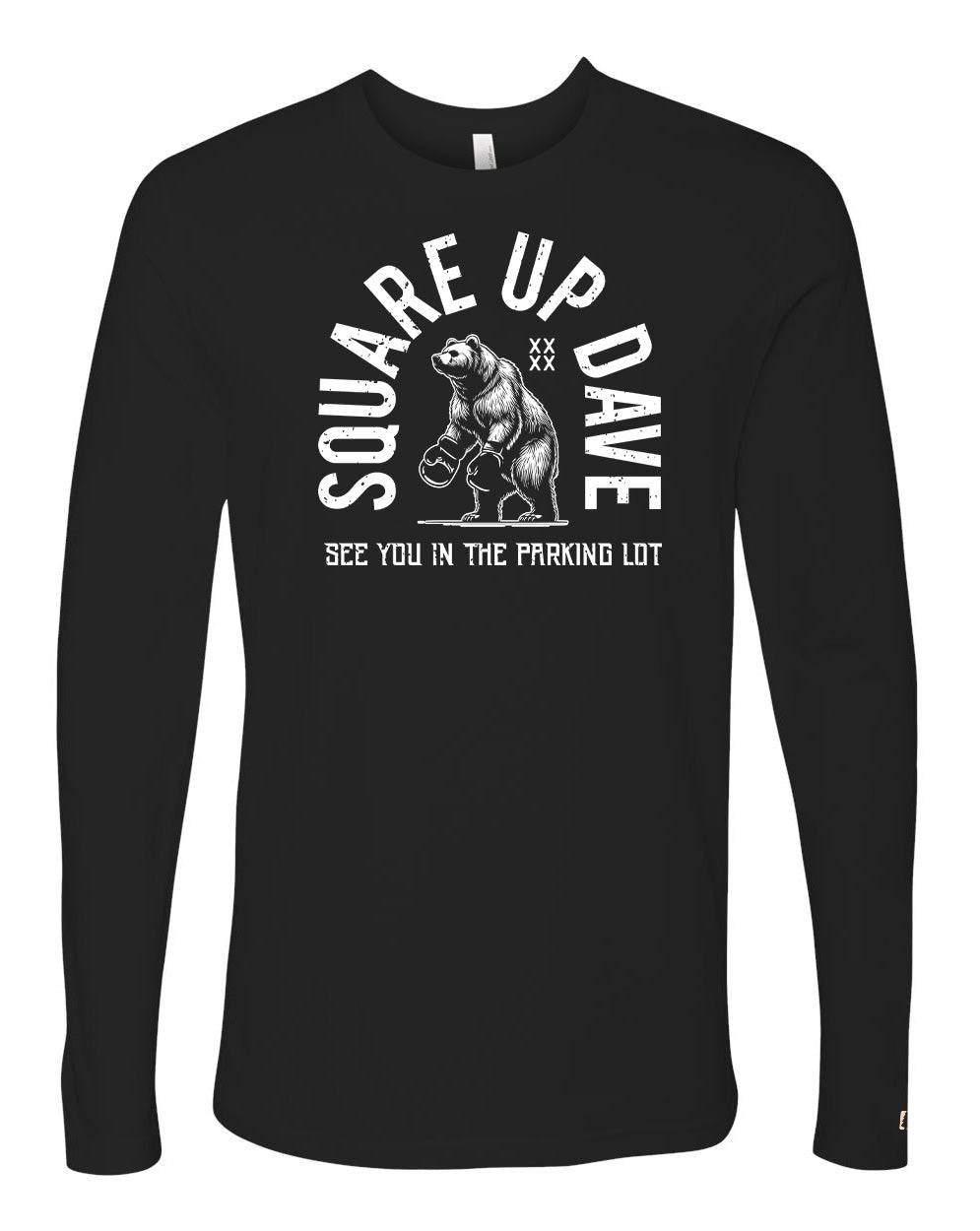 Square Up Dave White Long Sleeve