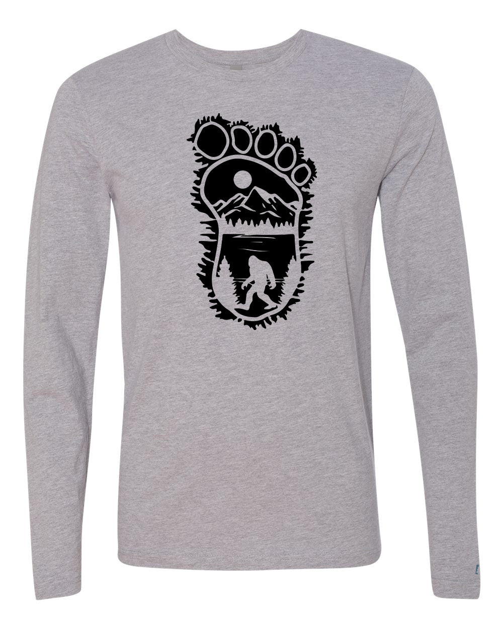 Bigfoot Print Scene Long Sleeve