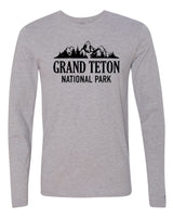 Grand Teton National Park Black Long Sleeve
