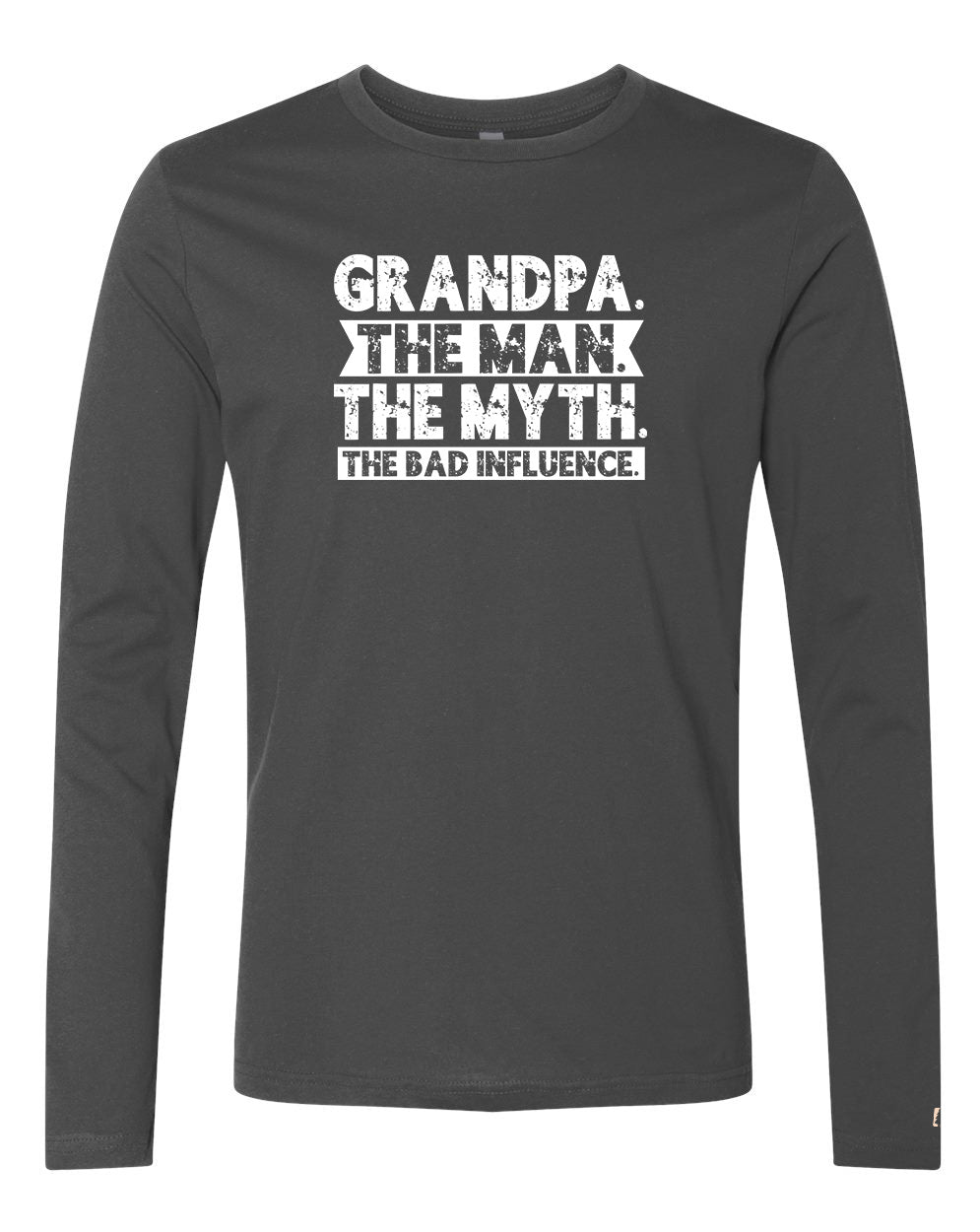 Grandpa Bad Influence White Long Sleeve