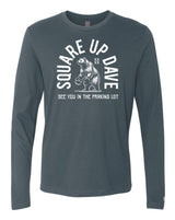Square Up Dave White Long Sleeve
