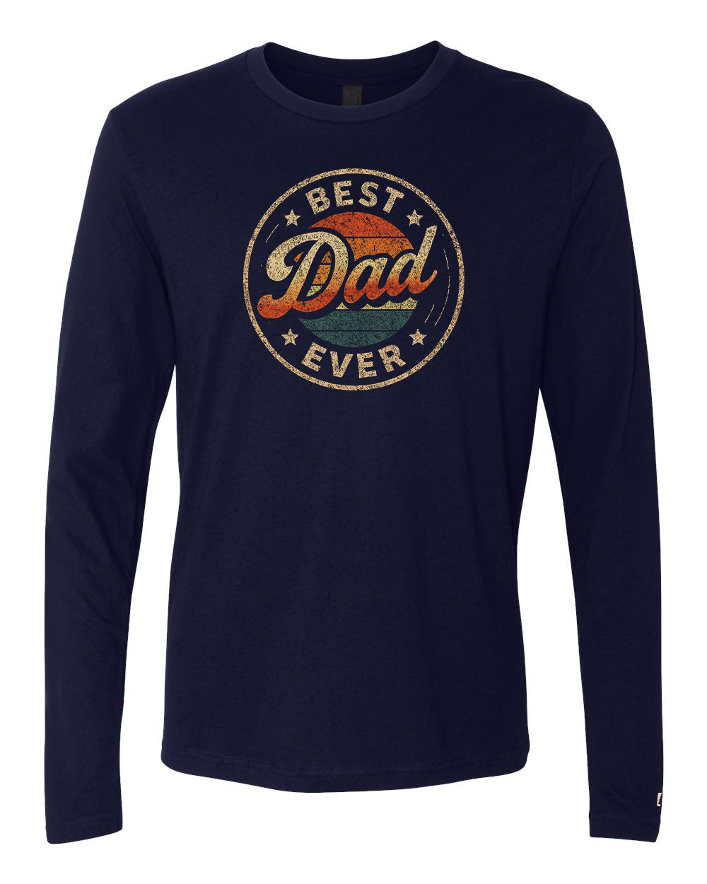 Best Dad Ever Retro Sunset Long Sleeve