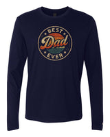 Best Dad Ever Retro Sunset Long Sleeve