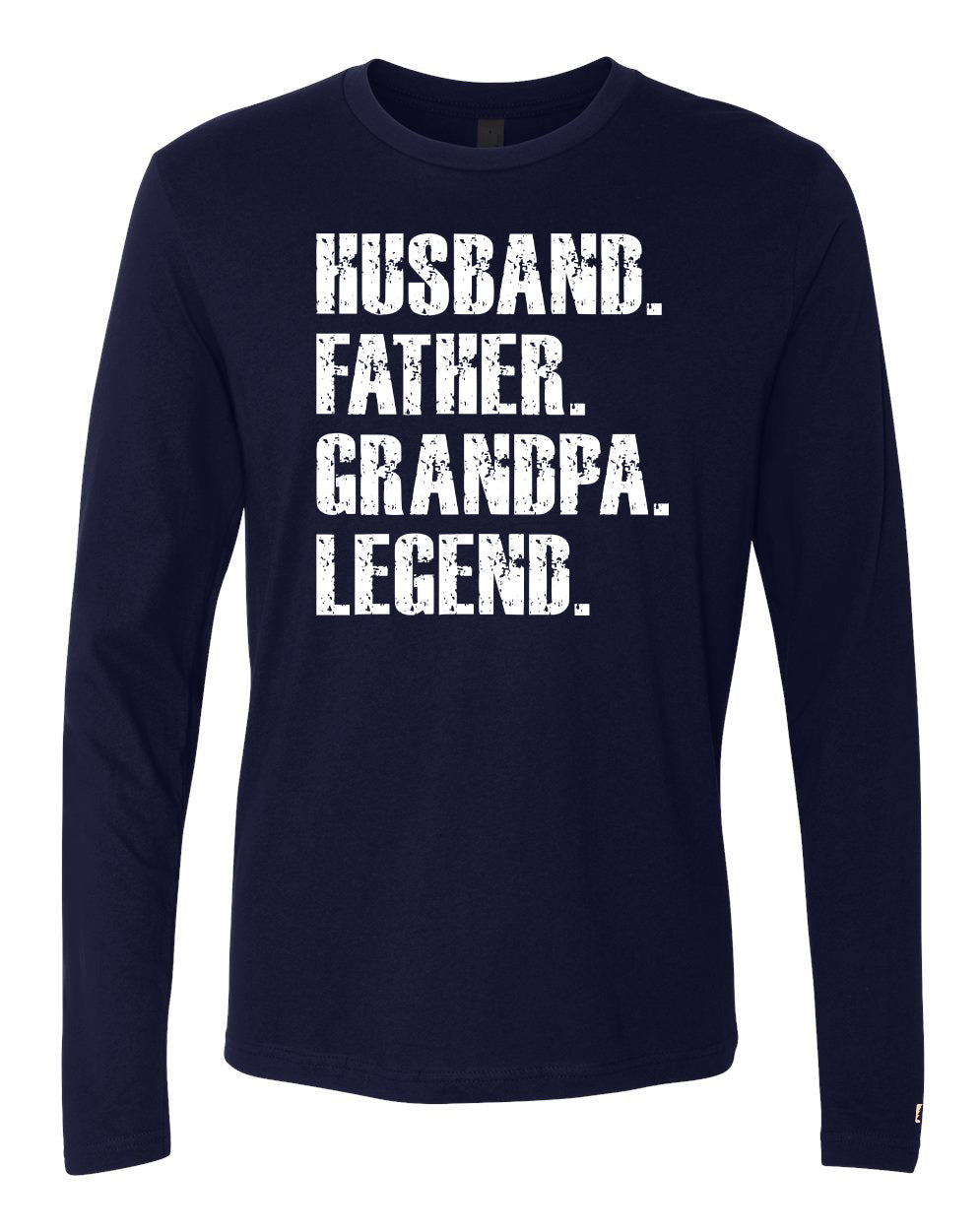 Father Grandpa Legend White Long Sleeve