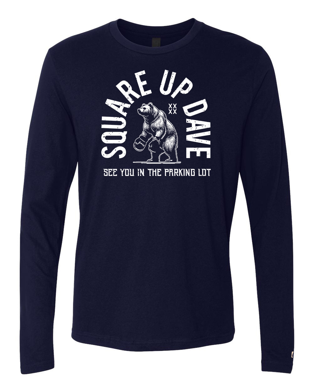 Square Up Dave White Long Sleeve