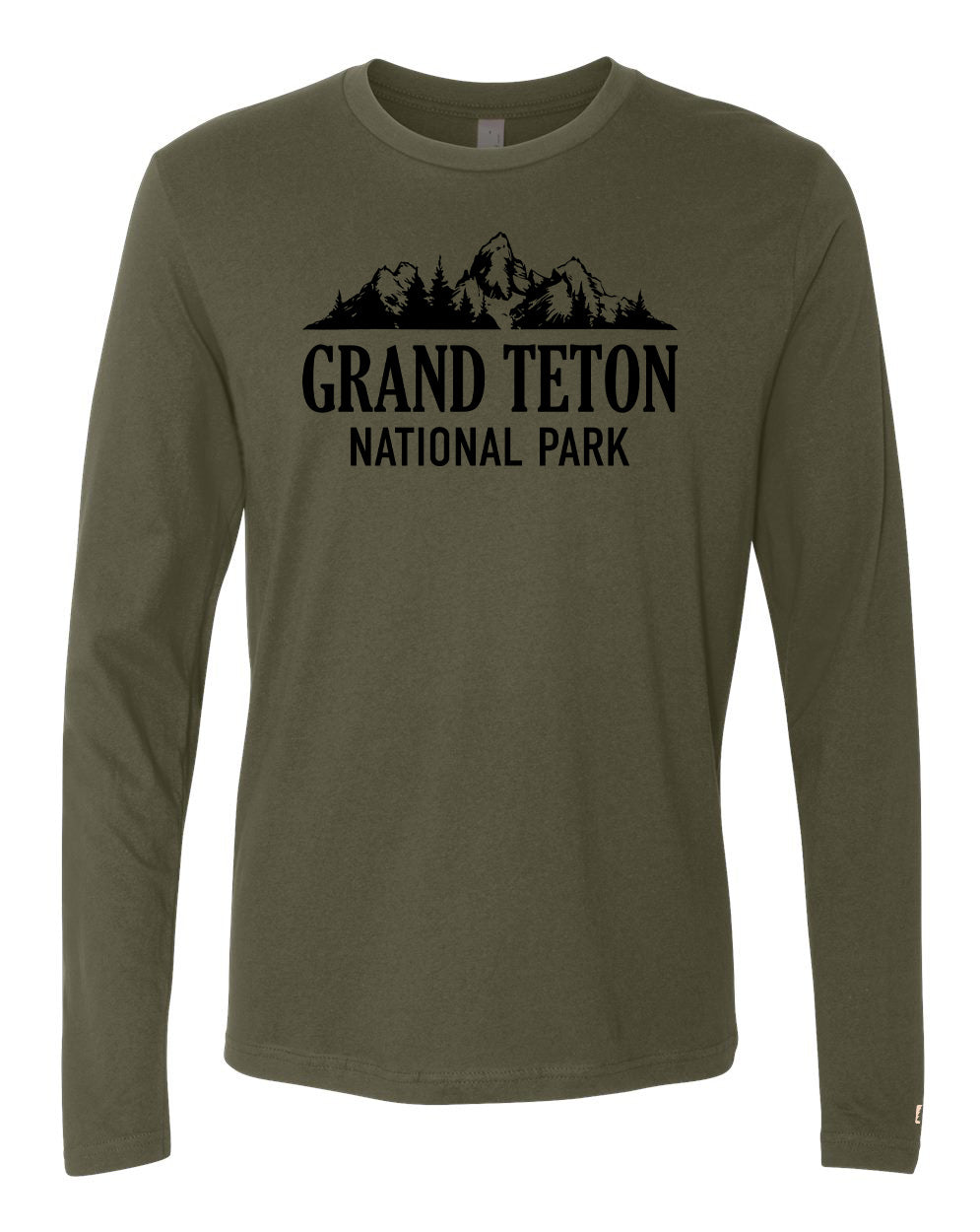 Grand Teton National Park Black Long Sleeve