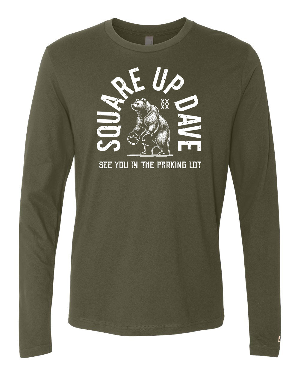 Square Up Dave White Long Sleeve