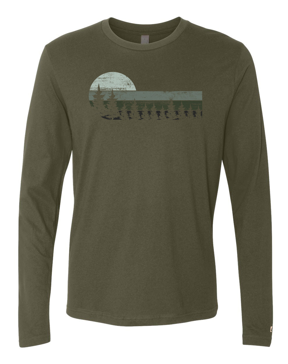 Tree Stripe Silhouette Long Sleeve