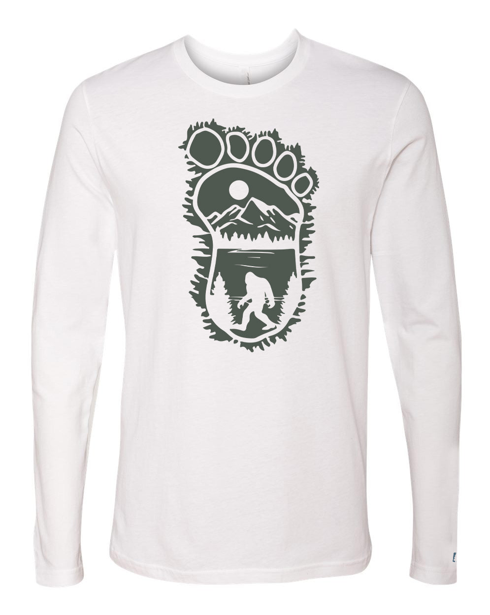 Bigfoot Print Scene Long Sleeve