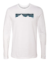 Blue Stripe Mountains Long Sleeve