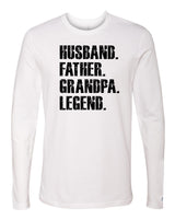 Father Grandpa Legend Black Long Sleeve