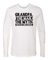 Grandpa Bad Influence Black Long Sleeve