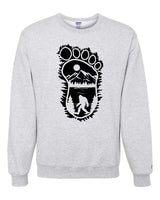 Bigfoot Print Scene Black Sweatshirt