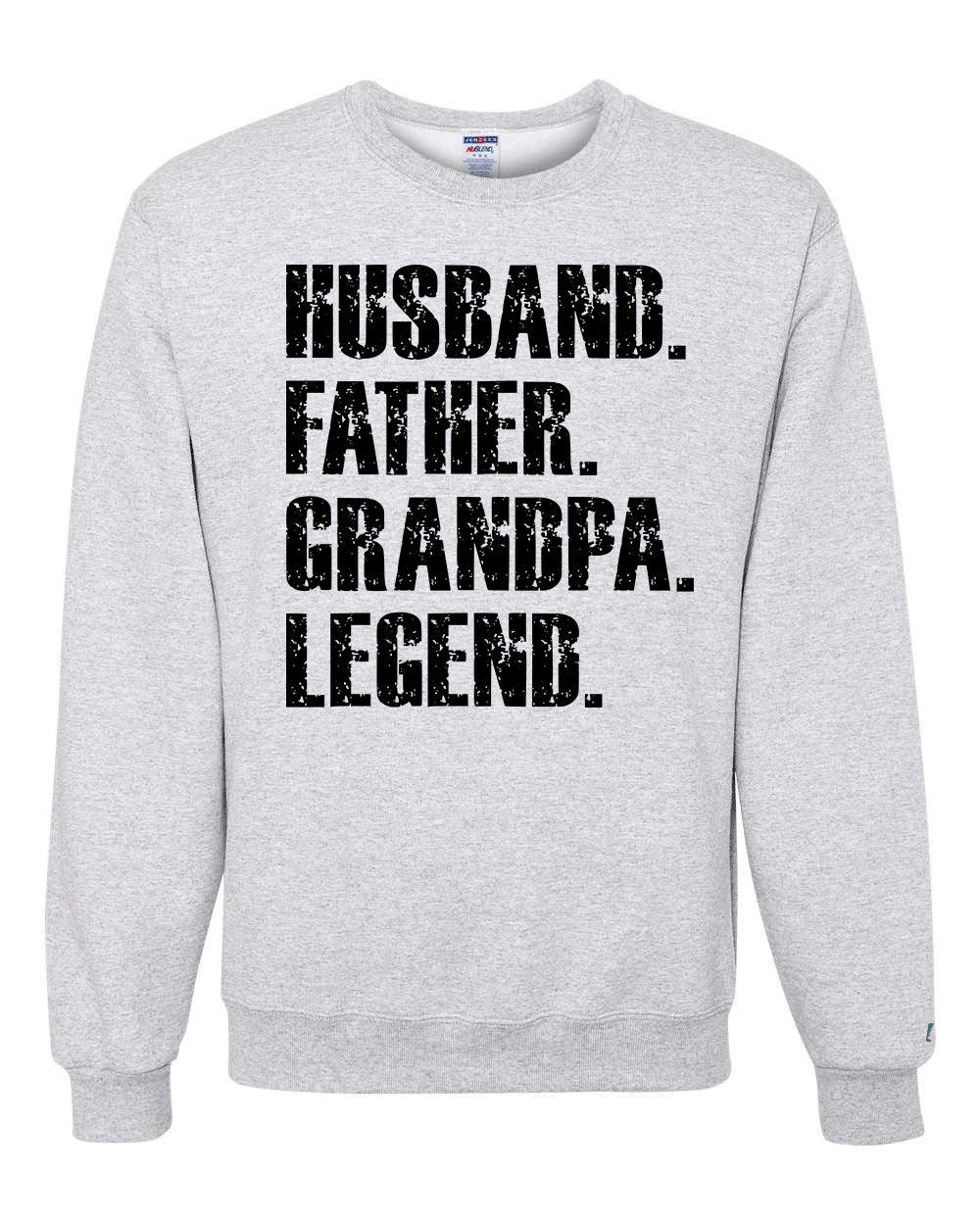 Father Grandpa Legend Black Sweatshirt