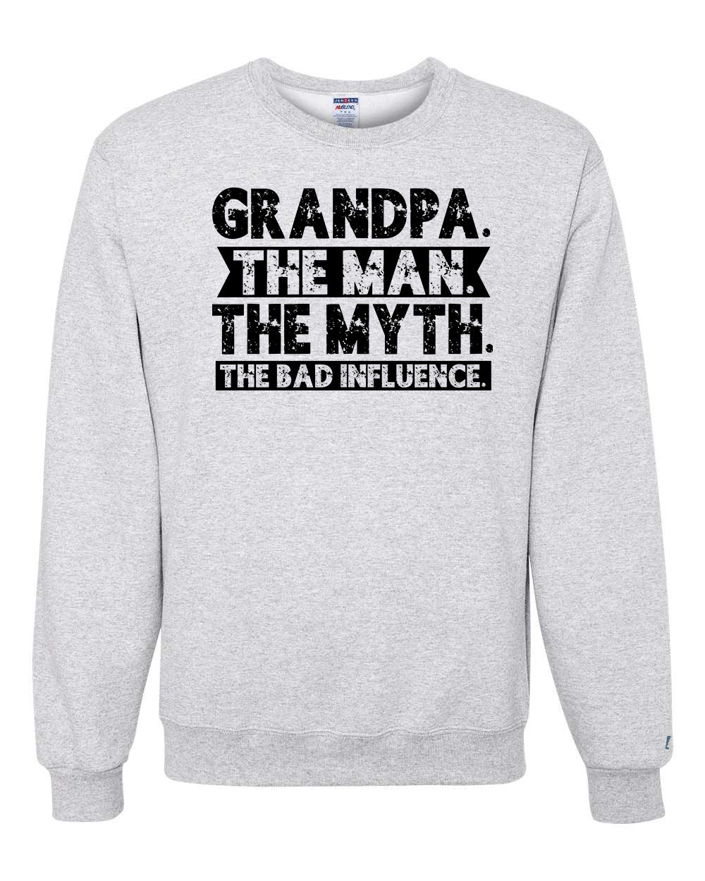 Grandpa Bad Influence Black Sweatshirt
