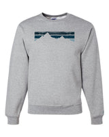 Blue Stripe Mountains Sweatshirt