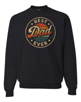 Best Dad Ever Retro Sunset Sweatshirt