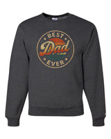 Best Dad Ever Retro Sunset Sweatshirt