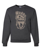 Bigfoot Print Scene Tan Sweatshirt