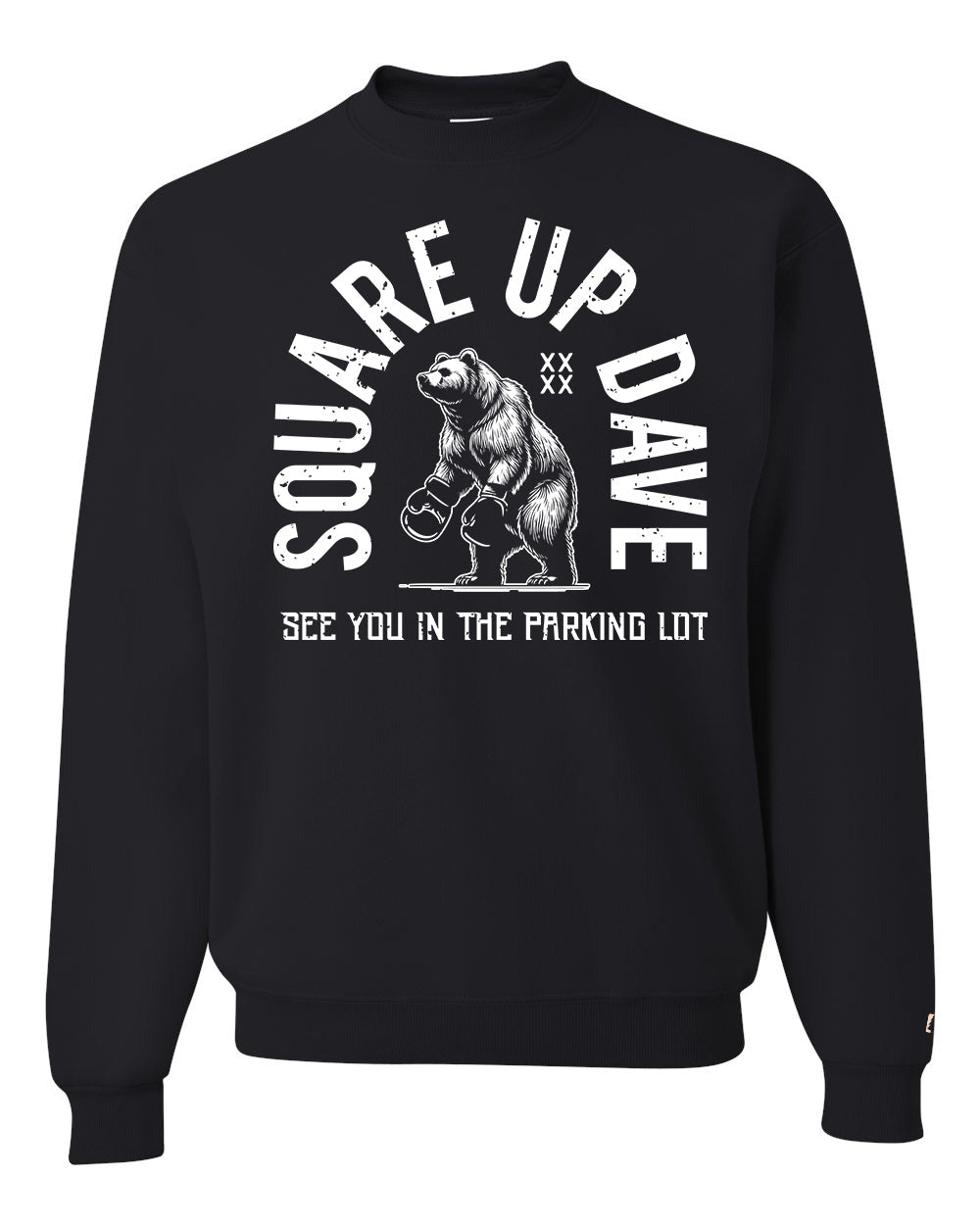 Square Up Dave White Sweatshirt