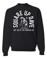 Square Up Dave White Sweatshirt