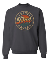 Best Dad Ever Retro Sunset Sweatshirt