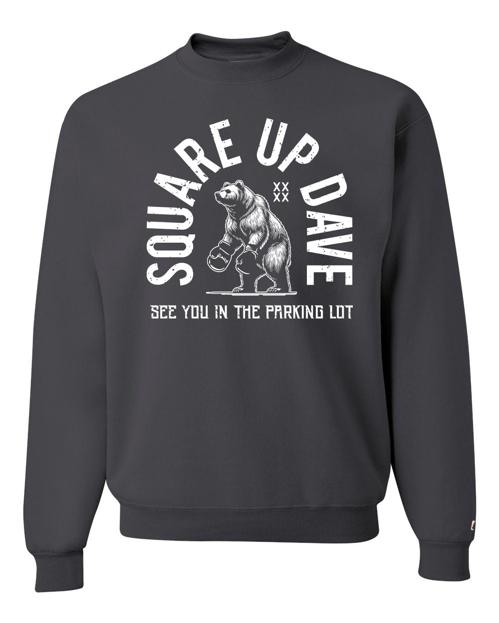 Square Up Dave White Sweatshirt