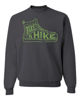 Take A Hike Green Sweatshirt