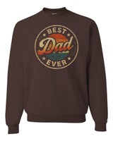 Best Dad Ever Retro Sunset Sweatshirt