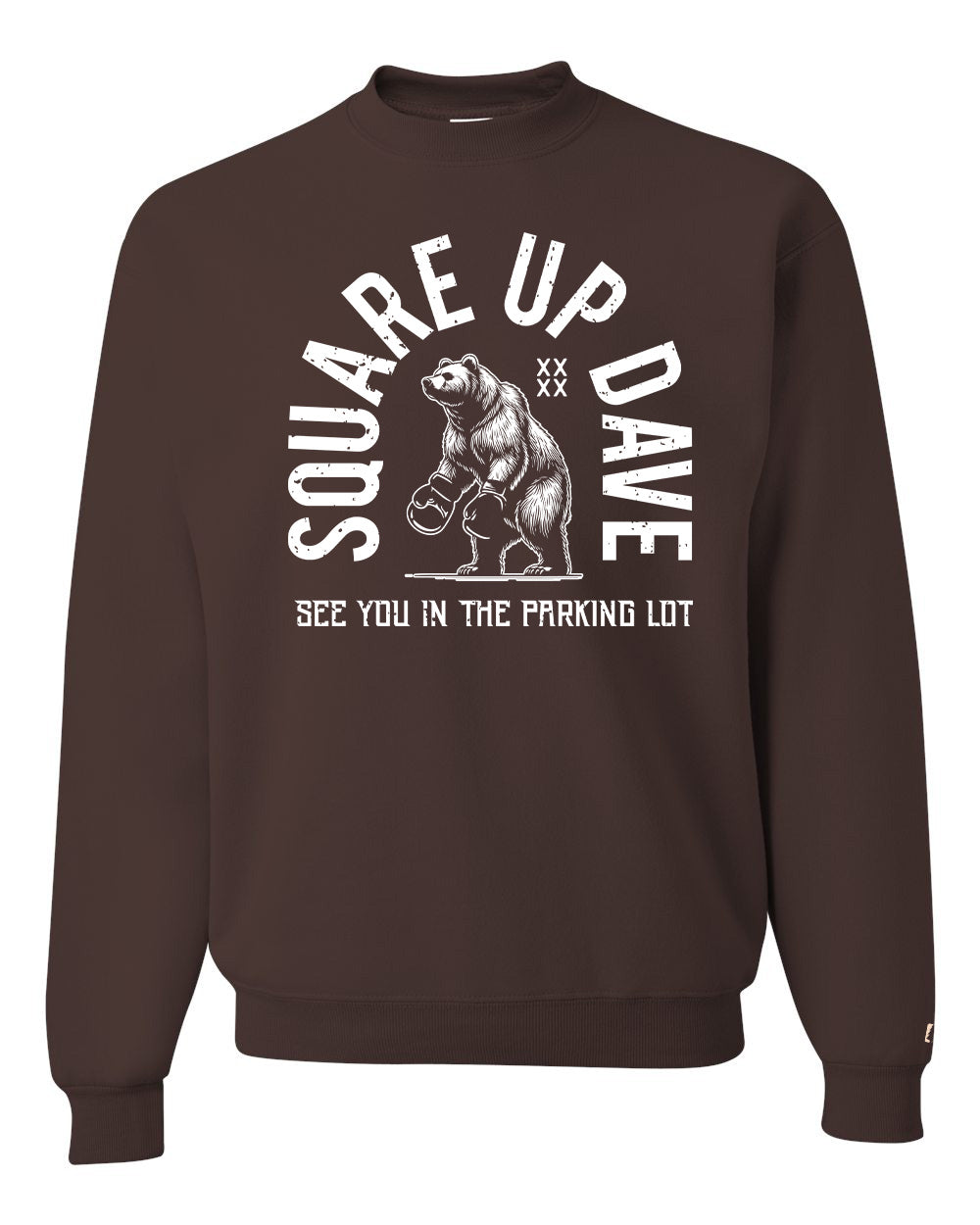 Square Up Dave White Sweatshirt