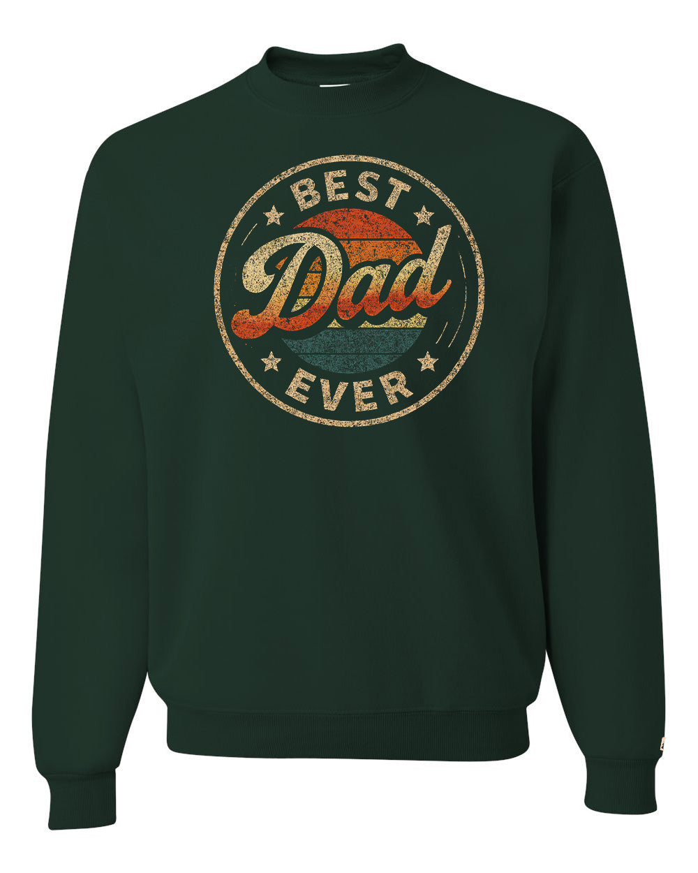 Best Dad Ever Retro Sunset Sweatshirt