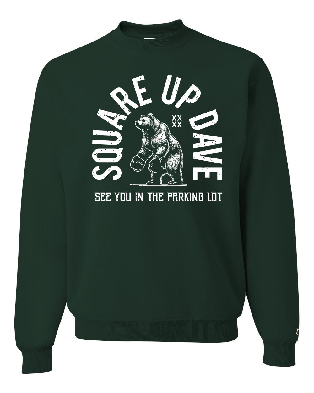 Square Up Dave White Sweatshirt