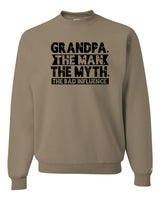 Grandpa Bad Influence Black Sweatshirt