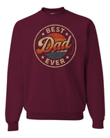 Best Dad Ever Retro Sunset Sweatshirt