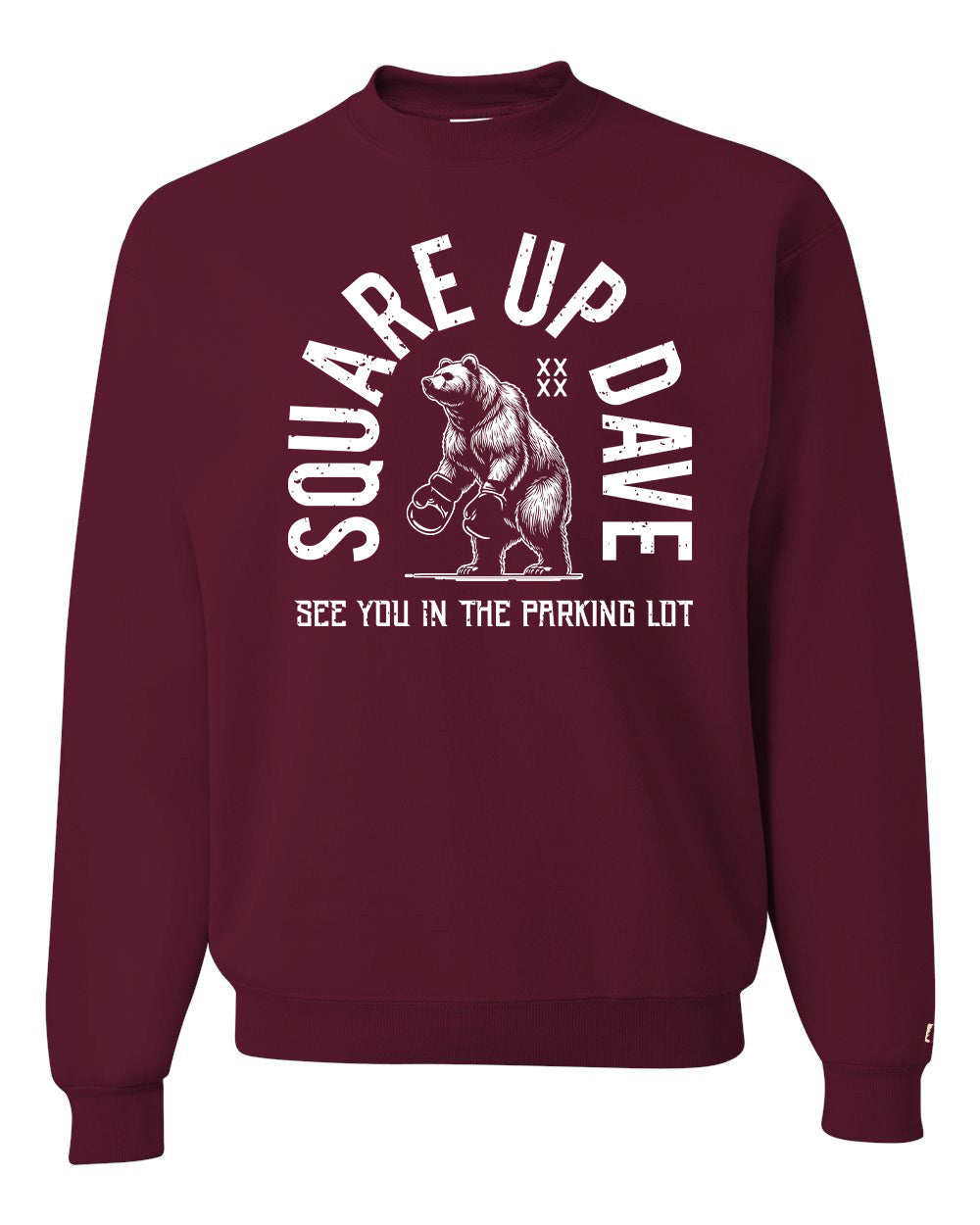 Square Up Dave White Sweatshirt