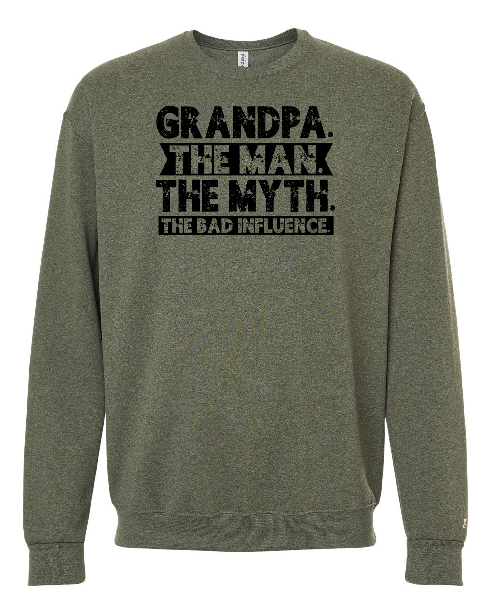 Grandpa Bad Influence Black Sweatshirt