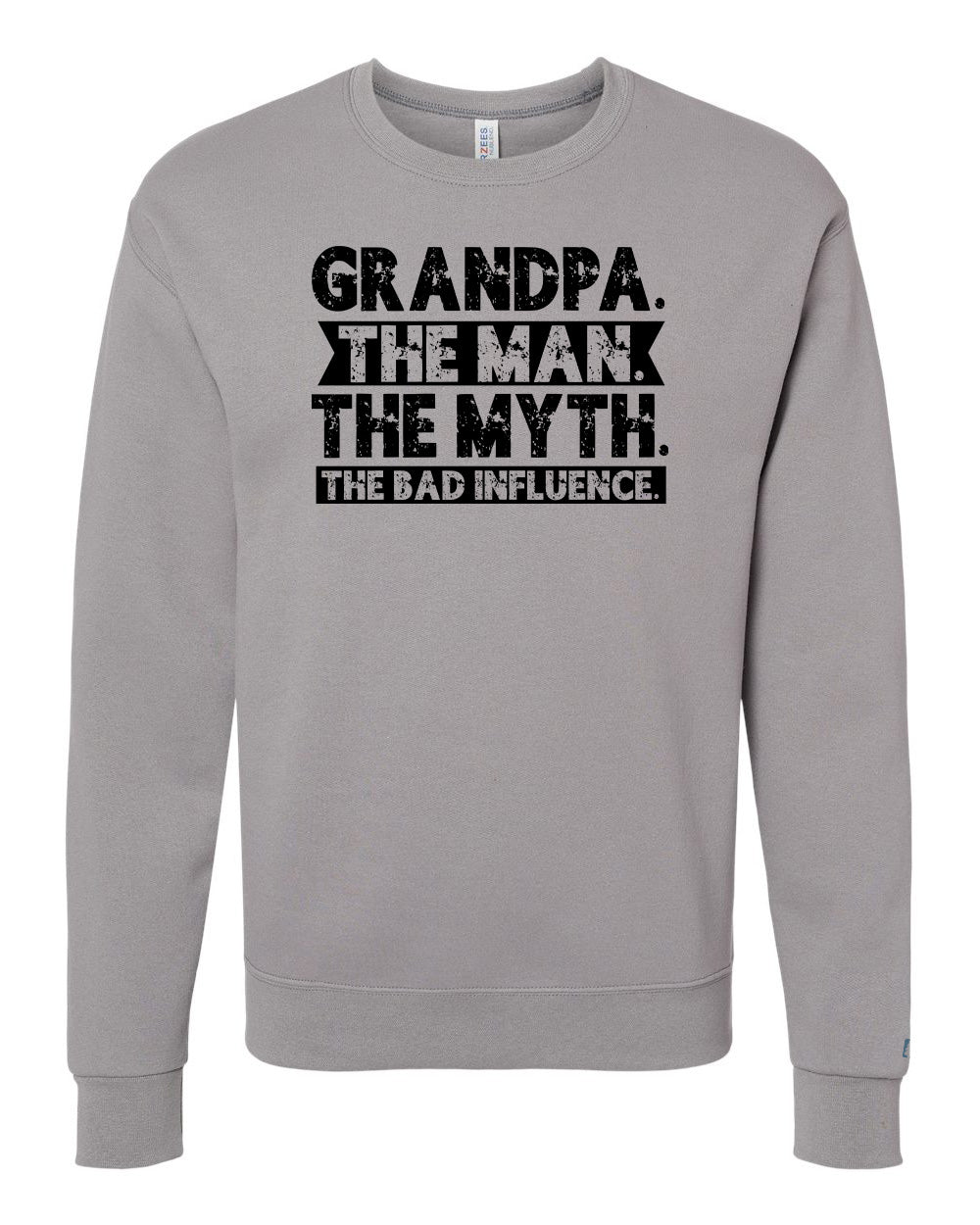 Grandpa Bad Influence Black Sweatshirt
