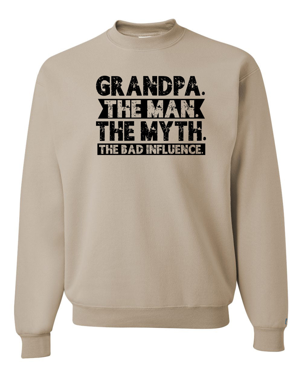 Grandpa Bad Influence Black Sweatshirt