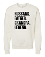 Father Grandpa Legend Black Sweatshirt