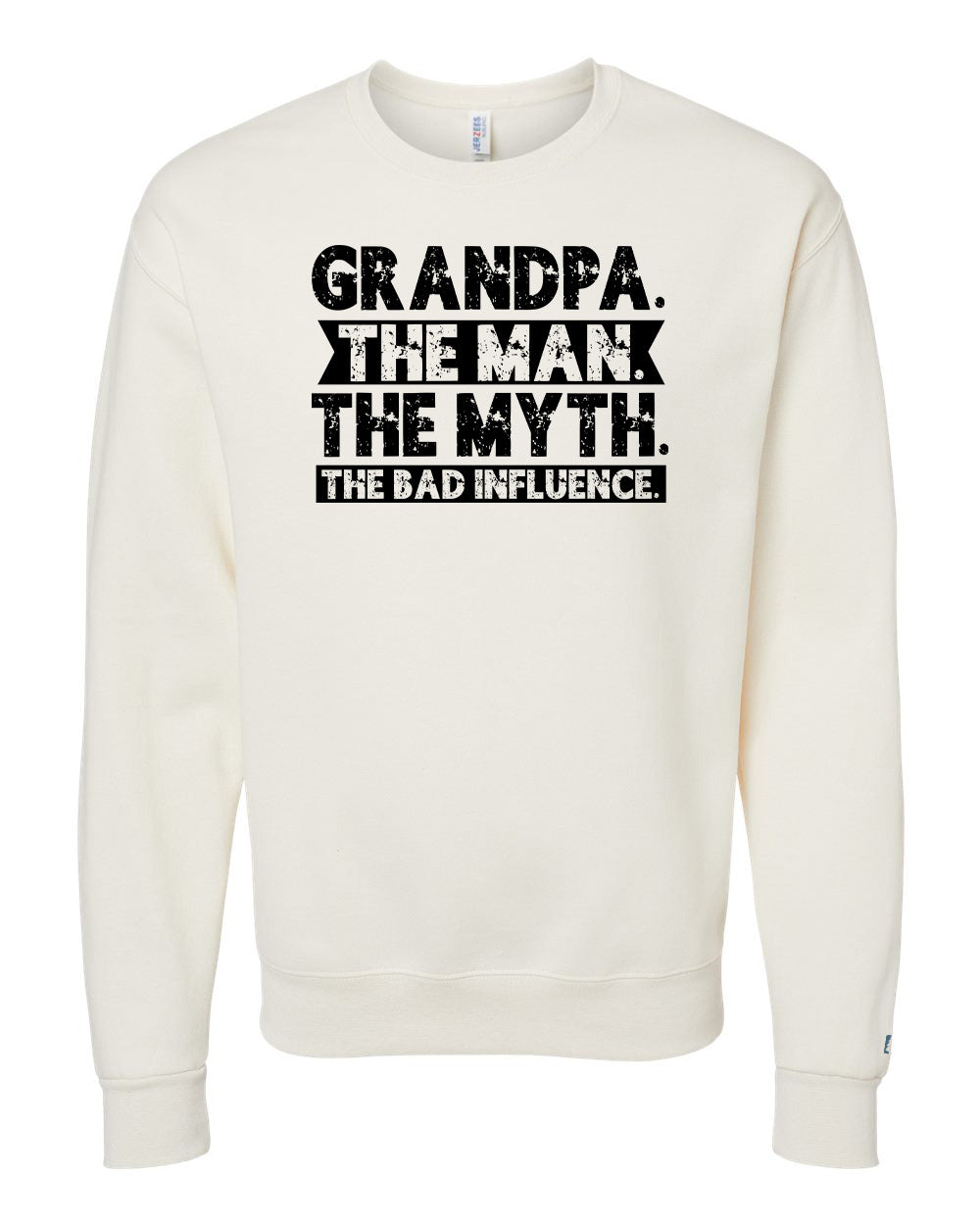 Grandpa Bad Influence Black Sweatshirt
