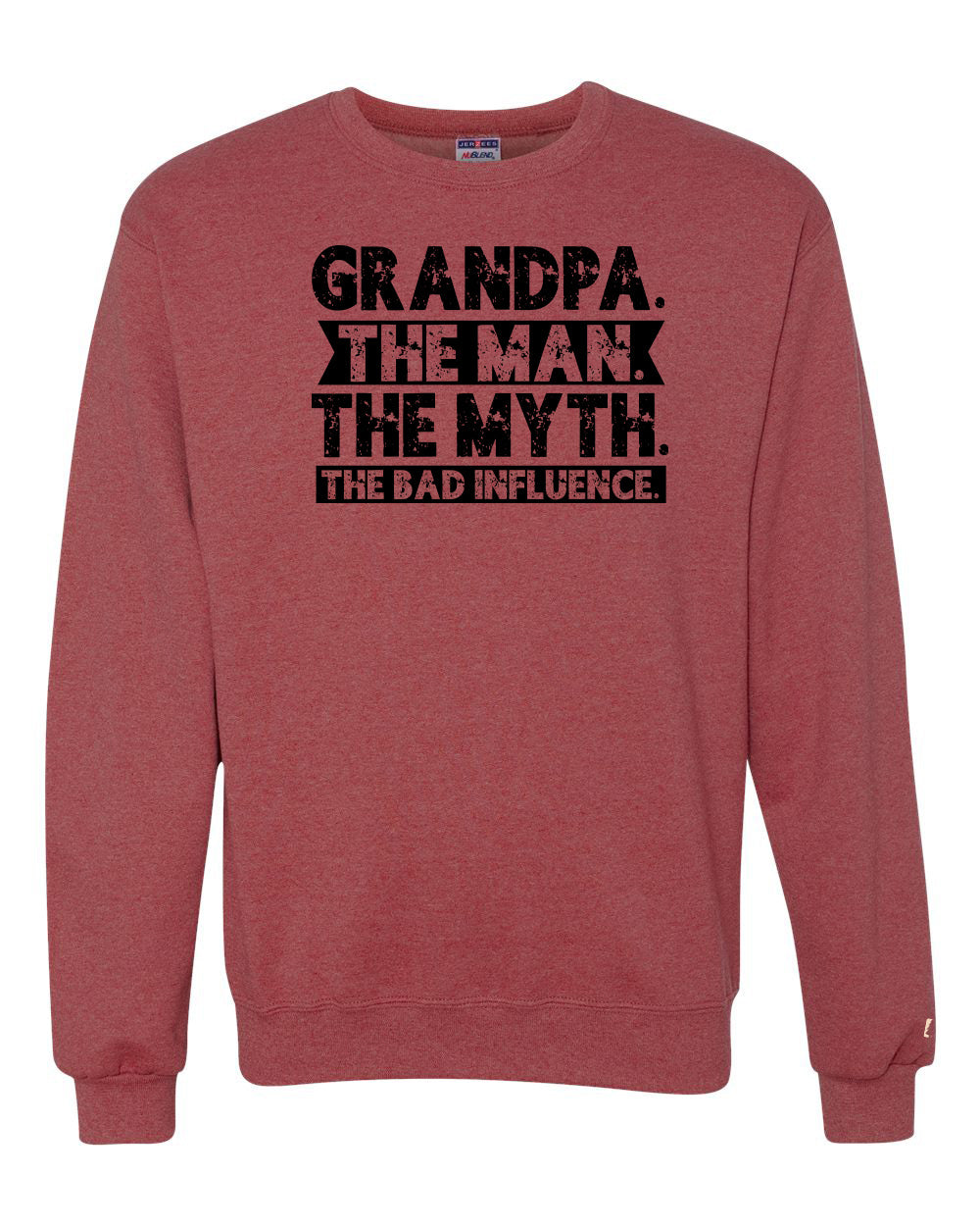 Grandpa Bad Influence Black Sweatshirt
