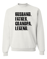 Father Grandpa Legend Black Sweatshirt