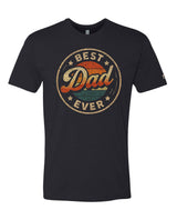Best Dad Ever Retro Sunset Tee