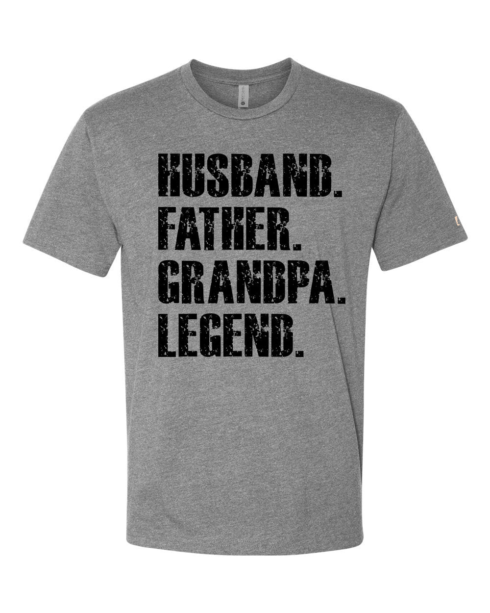 Father Grandpa Legend Black Tee