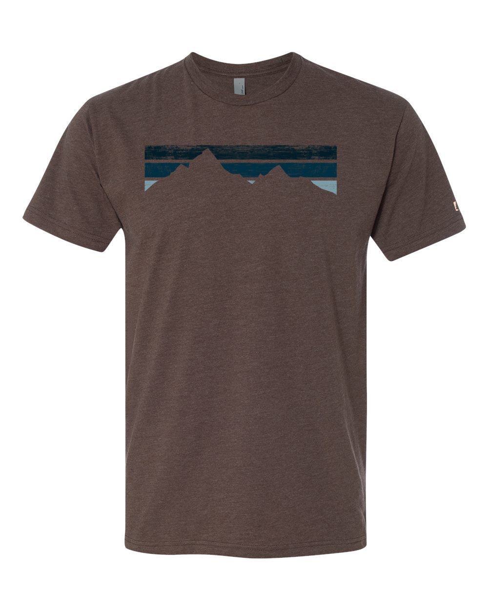 Blue Stripe Mountains Tee