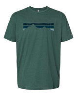 Blue Stripe Mountains Tee