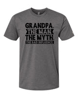 Grandpa Bad Influence Black Tee