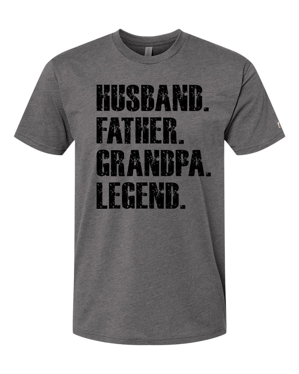 Father Grandpa Legend Black Tee
