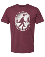 Bigfoot Print Scene Black Tee