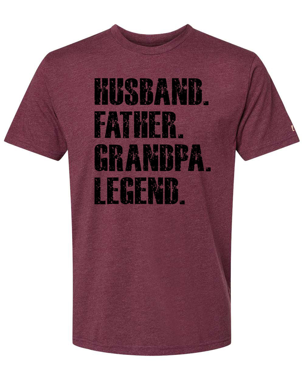 Father Grandpa Legend Black Tee
